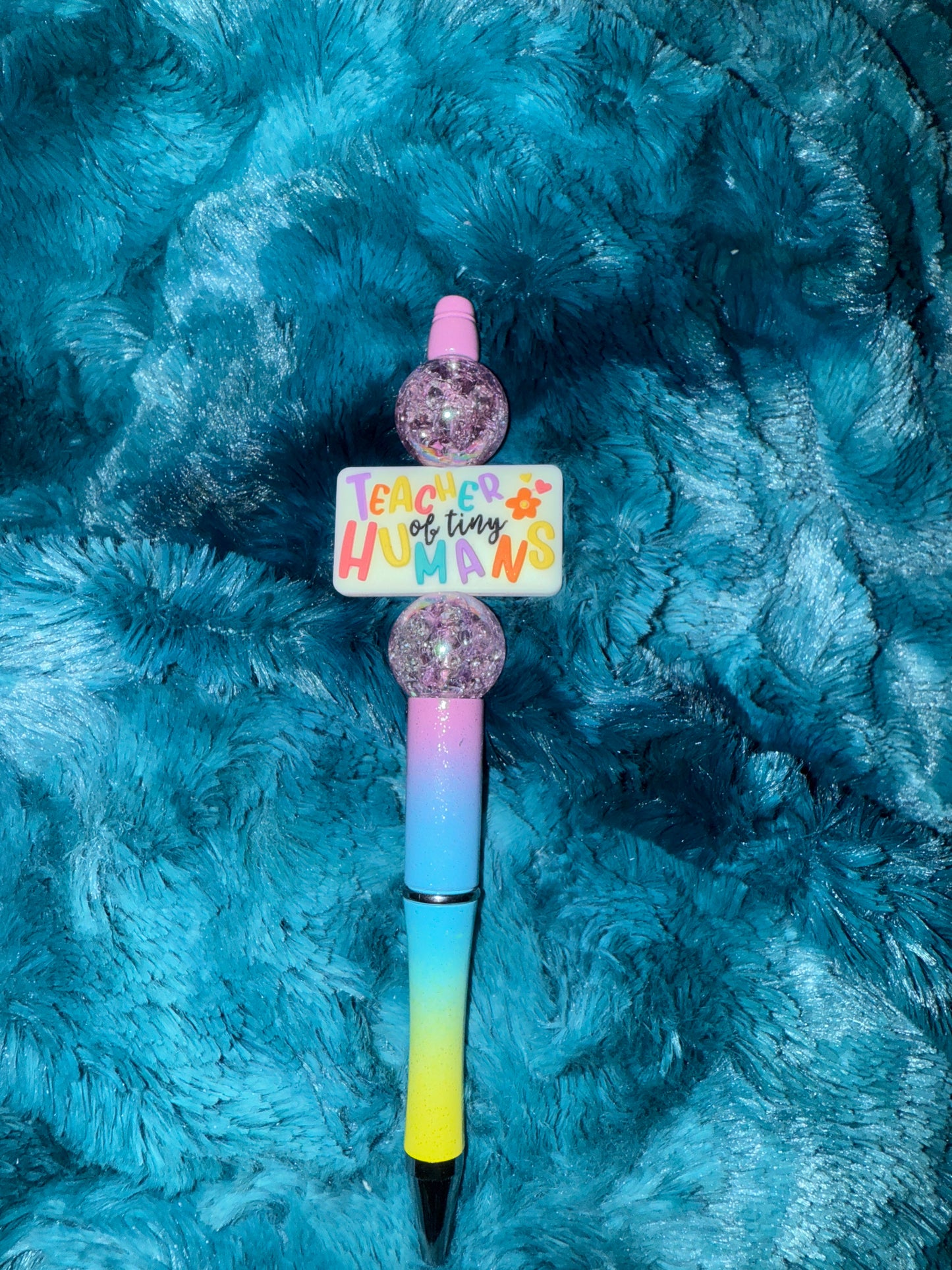 Teacher Of Tiny Humans Beaded Pen With Refill