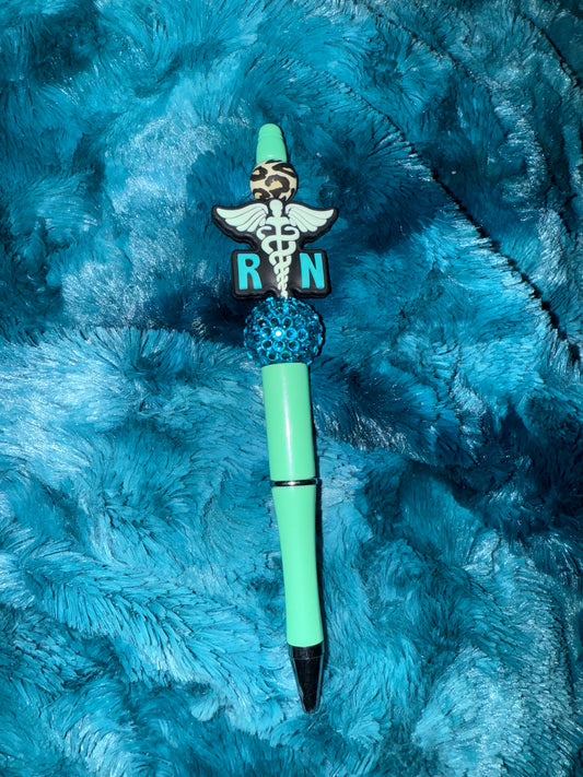 Registered Nurse Beaded Pen With Refill