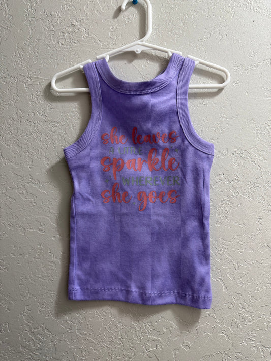 Girls XS- She Leaves A Little Sparkle Wherever She Goes Tank Top