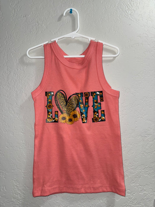 Girls Medium- Love Tank Top