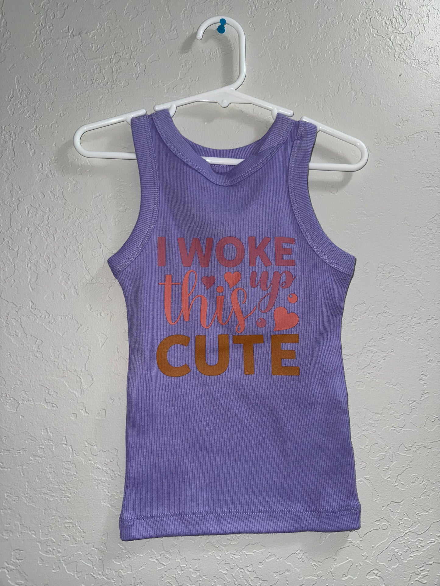 Girls XS- I Woke Up This Cute Tank Top