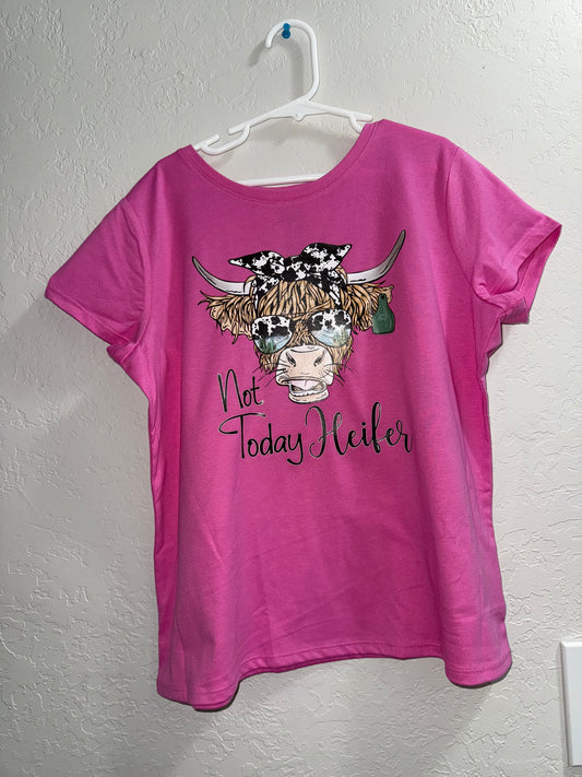 Girls Large- Not Today Heifer