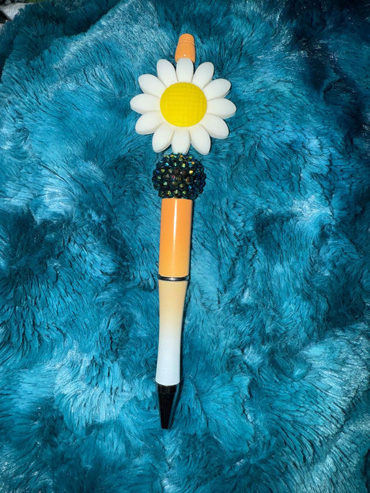 Flower Beaded Pen With Refill