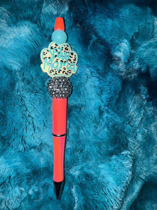 Fur Mama Beaded Pen With Refill
