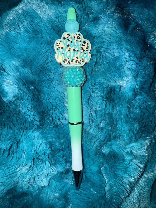 Fur Mama Beaded Pen With Refill
